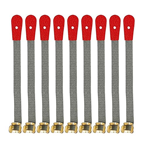 Guitar Parts 50Pcs Piano Bridle Straps Action Standard Style Piano Tuning Tool for Upright Piano Pianist DIY Parts - (Color: Army Green)