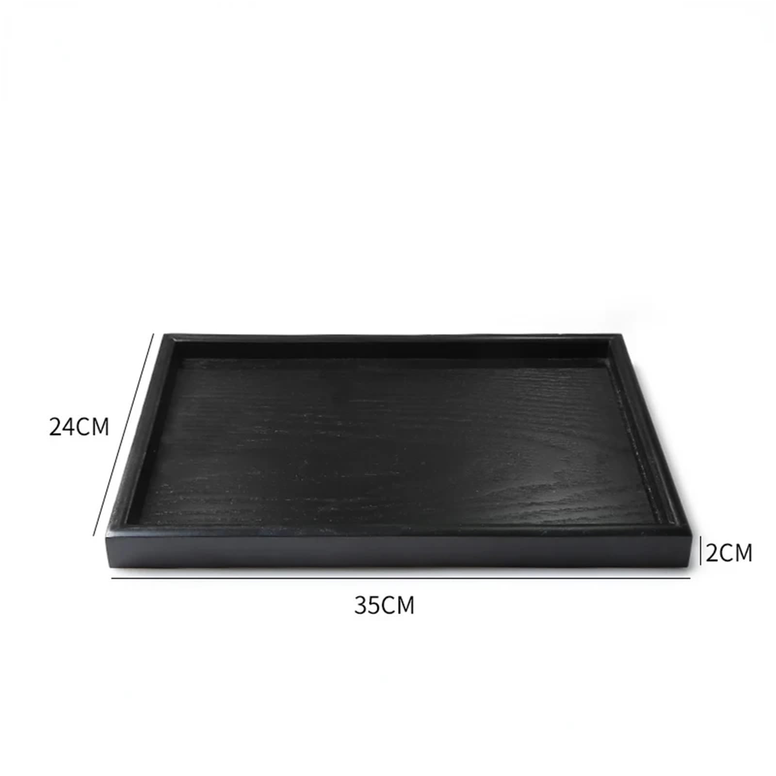 Bandeja para Mesa De Centro Bandeja de Almacenamiento Cocina, decoración del hogar, cosméticos, café, Aperitivos, Redonda for Pan(Square 36x27x2cm)