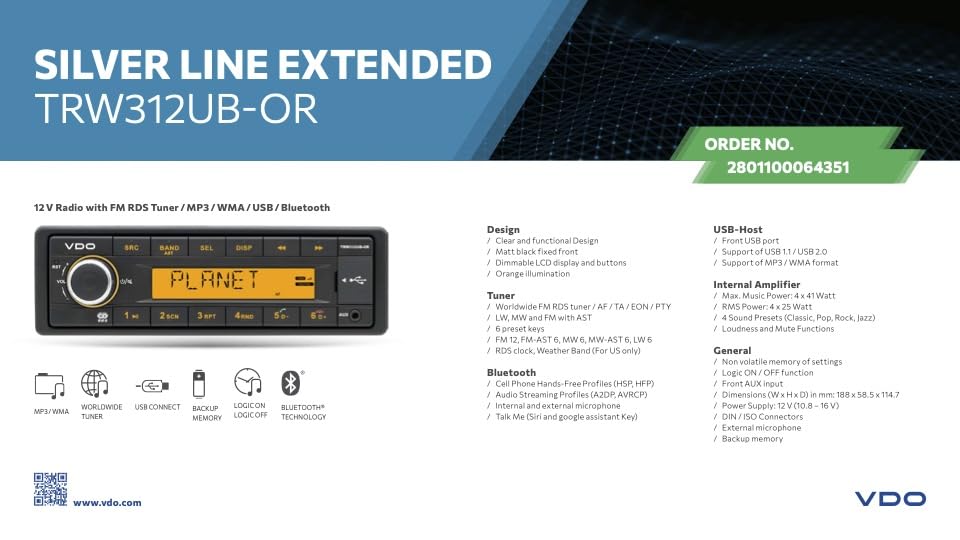 Amazon.com: VDO Continental TR7412UB-OR is Now TRW312UB-OR