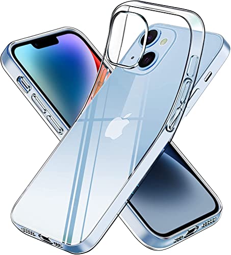 Image of NISHTECH for iPhone 14 Plus (6.7Inch) Premium Transparent Hybrid Soft Slim Dust Proof Back Case Cover with Camera Protection