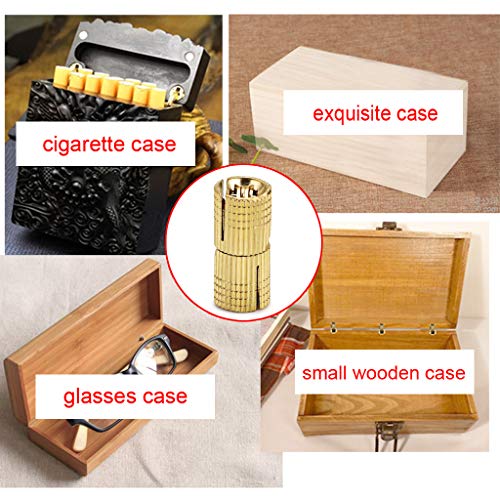 Ownmy 14Mm Hidden Brass Barrel Hinges 4Pcs, Concealed Box Hinges Invisible Furniture Hinges 180 Degree Opening Angle Cabinet Hinges For Diy Jewelry Box Hand Craft #TOP5