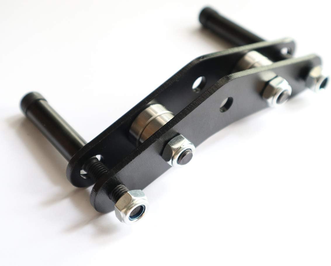 (Set of 2) Tandem Axle Wheel Kit Double Wheel Set for Skateboard Longboard (PK0002