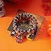Gmai Halloween Beaded Bracelets Set 3/4 Pack Stretch Beaded Bracelets Bat Skull Pumpkin Charms Spooky Party Elastic Jewelry for Women (Black 3Pcs Set)