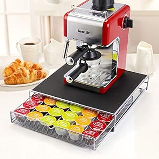Taylor & Brown 36 Capsules Coffee Pod Storage with Sliding Drawer- Non Slip Surface Stackable Holder Organiser Box for Dolce Gusto Coffee Pods