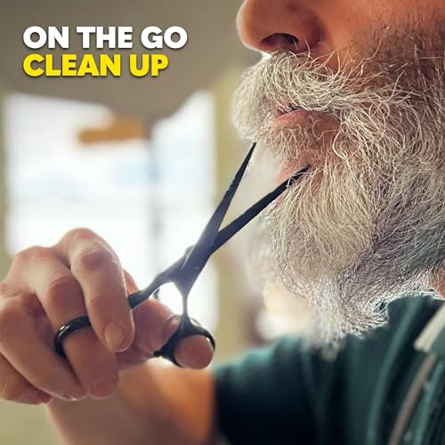 Image of The Beard Club Brush, Comb, Pick and Scissors Grooming Kit for Men's Beards and Mustaches - Gift Set