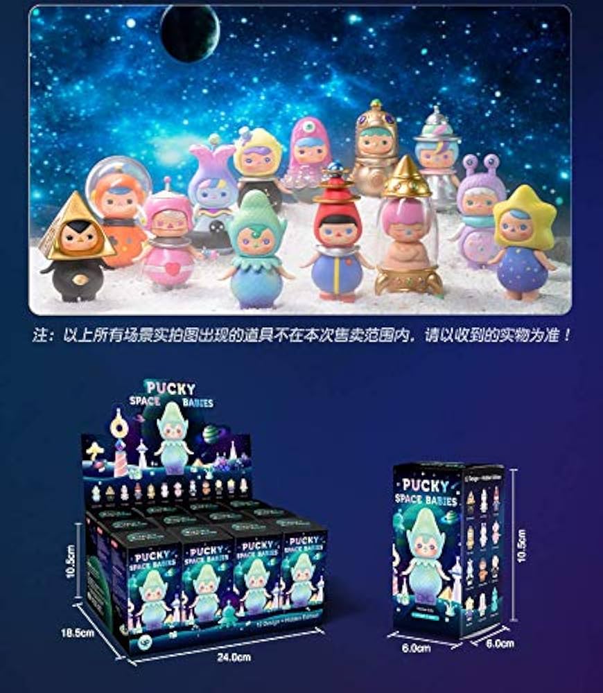 Pop Mart Pucky Space Babies Collectible Figure Blind Box