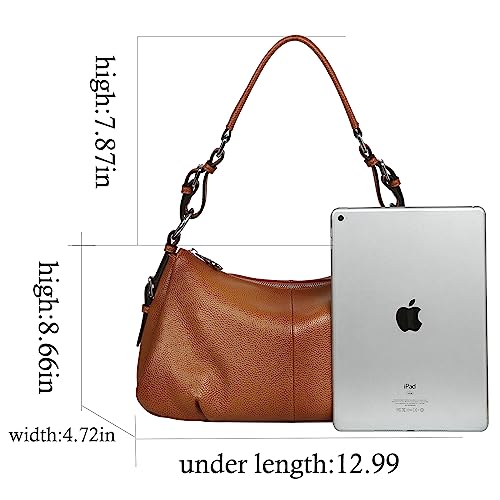 Image of HESHE Leather Purses and Handbags Hobo Shoulder Bags Tote Bag Crossbody Purse Ladies Designer Satchel Bags
