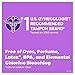 Tampax Radiant Plastic Tampons, Regular/Super Absorbency Duopack, 112 Count, Unscented, 28 Count, Pack of 4 (112 Count Total)