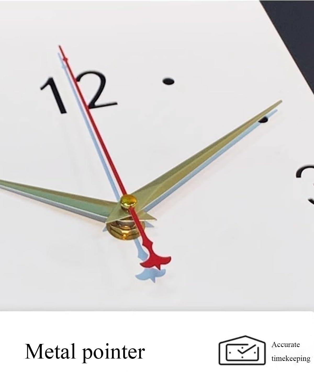 Orologio Da Parete Moderno 3D For Angolo-grande Orologio Da Parete Contemporaneo Con Luce LED E Pendolo, Silenzioso Senza Ticchettio Reloj De Pared Para Sala Moderno, For Soggiorno, Camera Da Letto