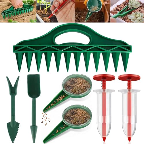 Set de 7 piezas para sembrar semillas con 12 agujeros miniatura 1