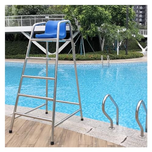 Escabeau de 12 pour chaise de sauveteur anti-corrosion en acier inoxydable pour piscine publique
