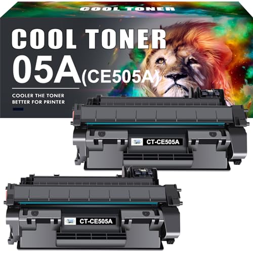 Cool Toner Kompatibel Tonerkartusche als Ersatz für HP 05A CE505A 05X CE505X Laserjet P2035 P2055DN P2035N P2055 P2055D P2055X P2030 P2050 (Schwarz, 2er-Pack) Cool Toner Kompatibel Tonerkartusche als Ersatz für HP 05A CE505A 05X CE505X Laserjet P2035 P2055DN P2035N P2055 P2055D P2055X P2030 P2050 (Schwarz, 2er-Pack)