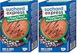 Suchard Express Nougat Choco & Hazelnut Biscuit Crisp, Trinkschokolade, 10x 15g Sticks, einzelne Tassen-Portionen, Heiß & Kalt genießen (Packung mit 2)
