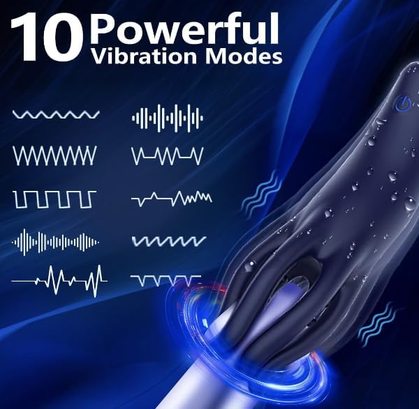 Interactive Pleasure Wand with 8 Ecstatic Pulsing Patterns, 12 Unique Stimulating Tips for Sensational Exploration, Adult Toy for Couples and Solo Play US86911