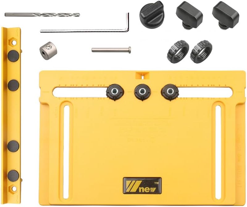 Cabinet Hardware Jig Template Adjustable Dowel Drilling Woodworking Punch Locator for Doors/Ders/Cabinets Handles and Pulls Installation