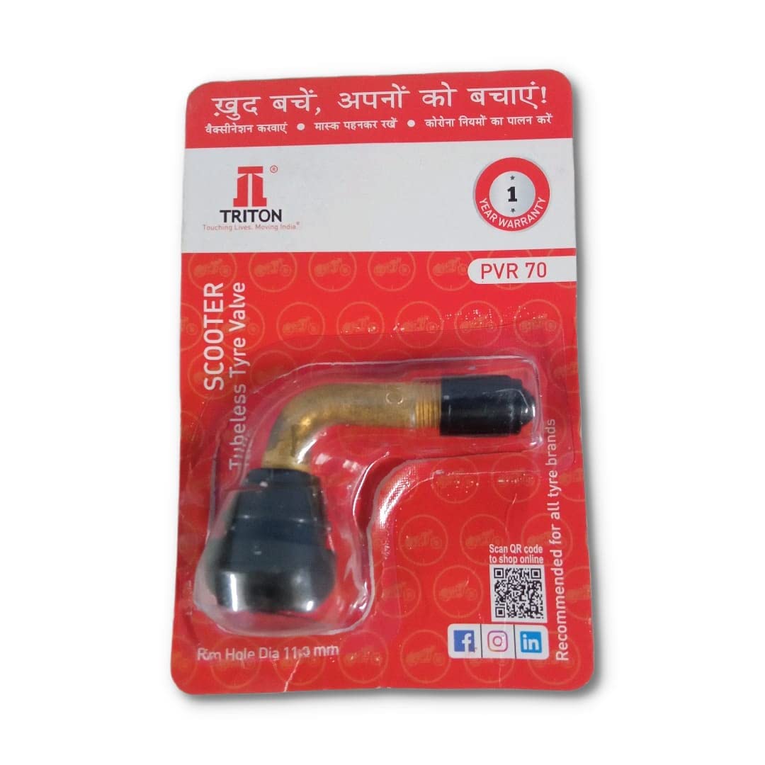 Seahorse Polymers Triton Scooter Activa Tubeless Tyre Valve Pvr 70