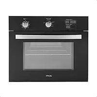 Forno à Gás de Embutir Stelar 46 litros Topázio Preto 127v