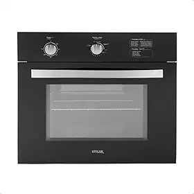 Forno à Gás de Embutir Stelar 46 litros Topázio Preto 127v