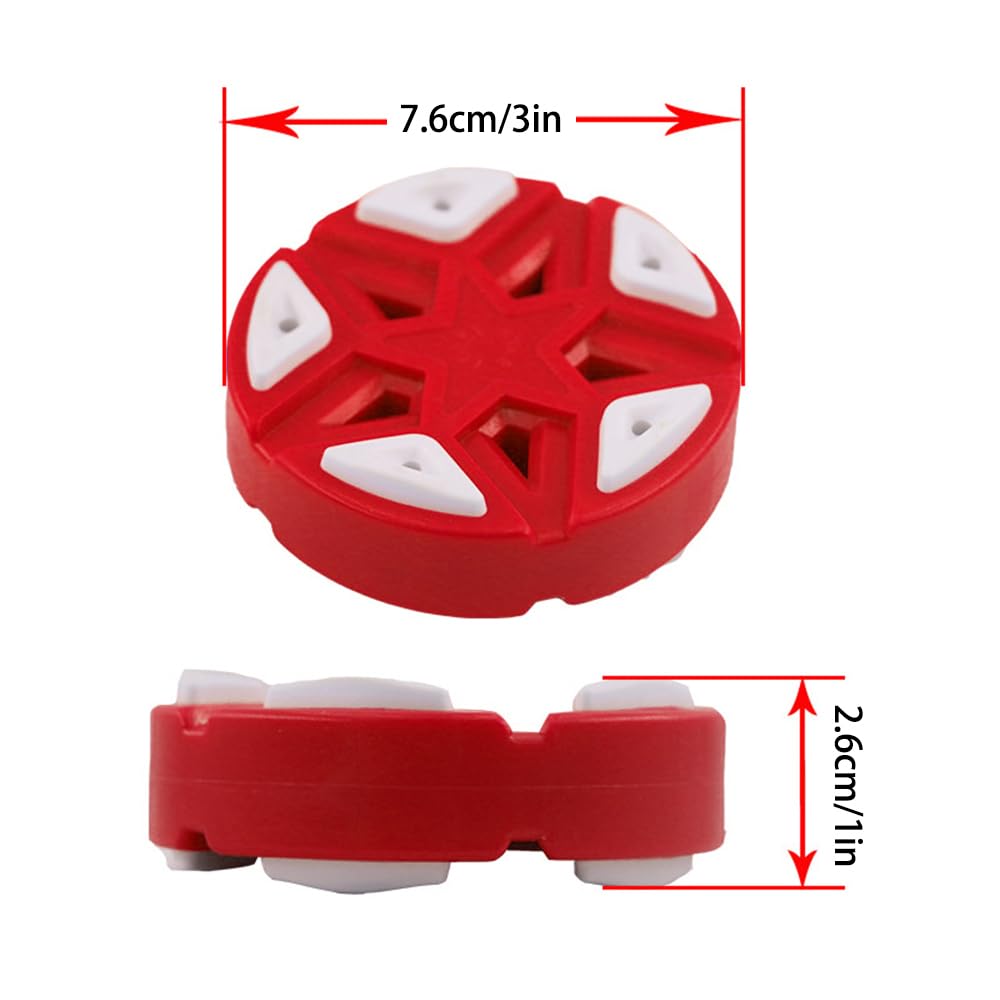 MiOYOOW 6 Stück Inline Rollhockey Pucks, Straßenhockey Ball, Auffahrt Hockey Puck für Sportliches Tägliches Training, Drinnen Und Draußen, zum Üben auf Der Straße