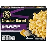 Cracker Barrel Mac and Cheese, 1 Box, for Easy Dinner or Dinner Sides, Cheddar Havarti Flavor, No Artificial Flavors or Dyes, 14 oz