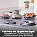 Ninja CRISPi Portable Air Fryer, 3.8L, 4-in-1: Air Fry, Roast, Keep Warm, Recrisp, Space Saving Compact Design, 6 Portions, 2x Removable Glass Containers & Lids, 1700W, Stone Gold FN101UKSTGD