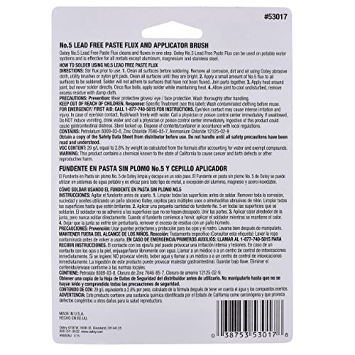 Oatey 53017 Flux with Brush, small, Amber - Thumbnail 3