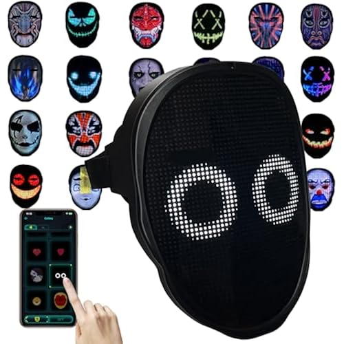 Depointer Life Led Mask with Gesture Sensing, Light up Mask toy for Adult