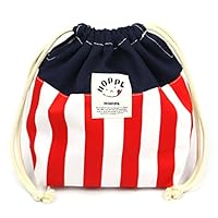 Amazon.co.jp: 巾着M イエローストライプ 巾着袋 中 弁当袋 給食袋