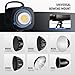 NEEWER CB120B 120W LED Video Light with 2.4G&APP Control COB Bi Color 2700K-6500K 78000lux at 1m/CCT Mode/CRI97/12 Scenes/Bowens Mount Continuous Output Lighting for Studio Photography/Video Recording
