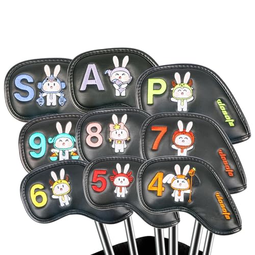 Housses de club de golf constellation lapin couvre-chef bois et fer