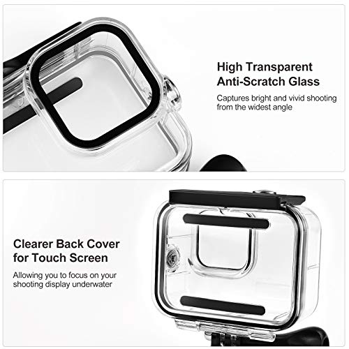 Waterproof Case for GoPro Hero 10/9 60M Underwater Protective Case for Hero 10/9 Black with Quick Release Bracket and Thumb Screw - Image 3