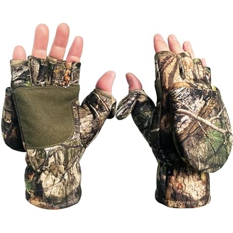 Favuit Convertible Fingerless Thermal Gloves Cover