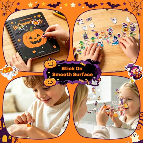 Kalysky 3 Pack Halloween Reusable Sticker Books for Toddlers 2-4 | 3D Puffy Sticker Book for Kids Ages 3-5, Halloween Stickers for Kids, Halloween Gifts & Toys for Toddlers - image 4