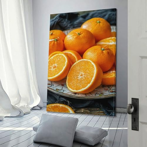 Poster fruits oranges fraîches déco murale moderne suspendre salon 50x75 - 3