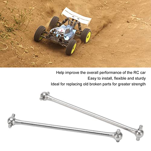 VGEBY RC Car Drive Shaft (2 Pair), Heavy Duty Stainless Steel, Ideal Replacement for WLtoys 144001, 144002, 124018, 124019 - Image 2