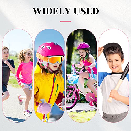 Image of Haysandy 4 Pieces / 2 Pair Kids Ankle Support Brace Elastic Kids Compression Socks Knitted Ankle Sleeve for Jogging Running Fitness(Pink,10-15 Years)