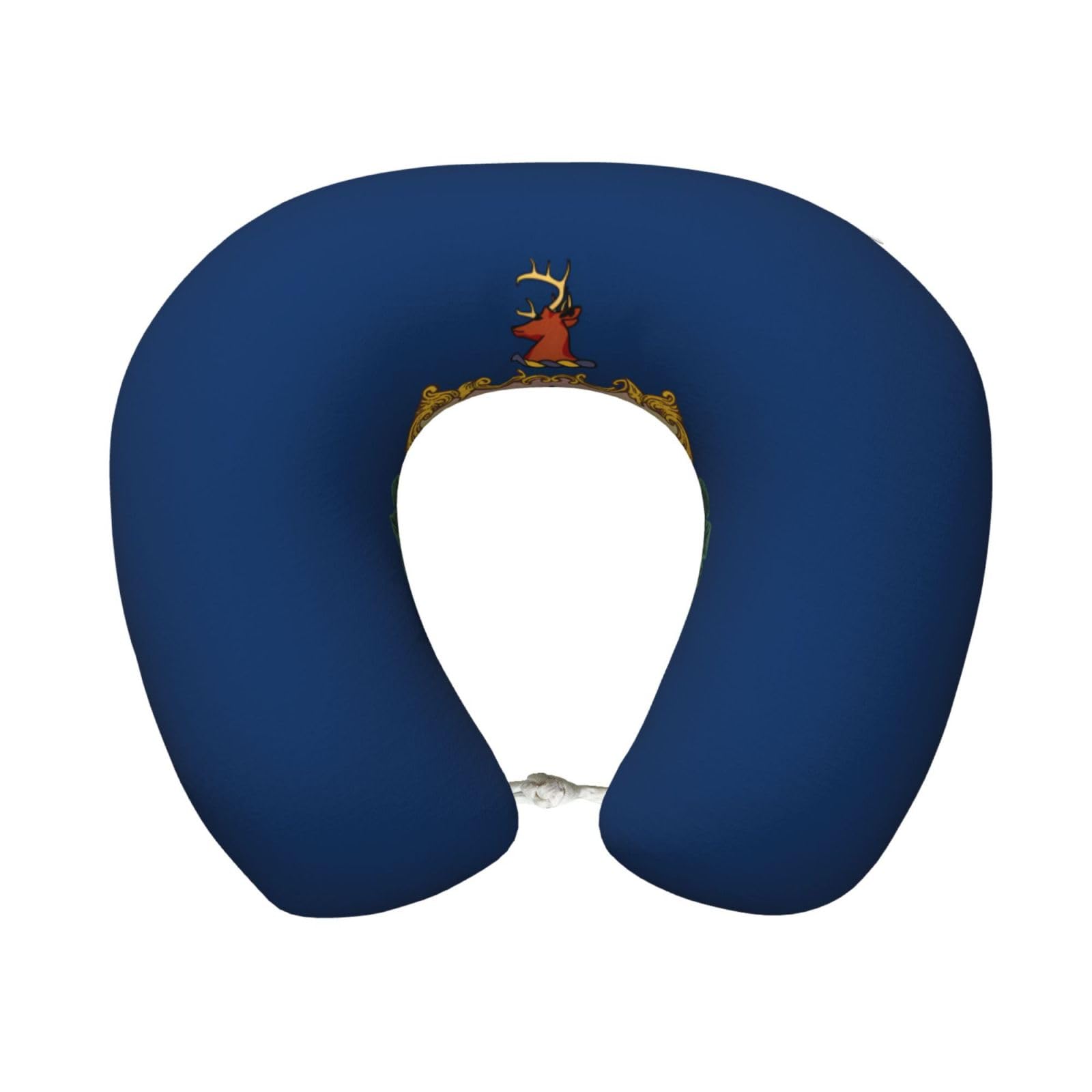 peiyeety Comfortable Vermont State Flag Print Memory Foam Travel Pillow - U-Shaped Neck Support for Trips, Office Naps, and More