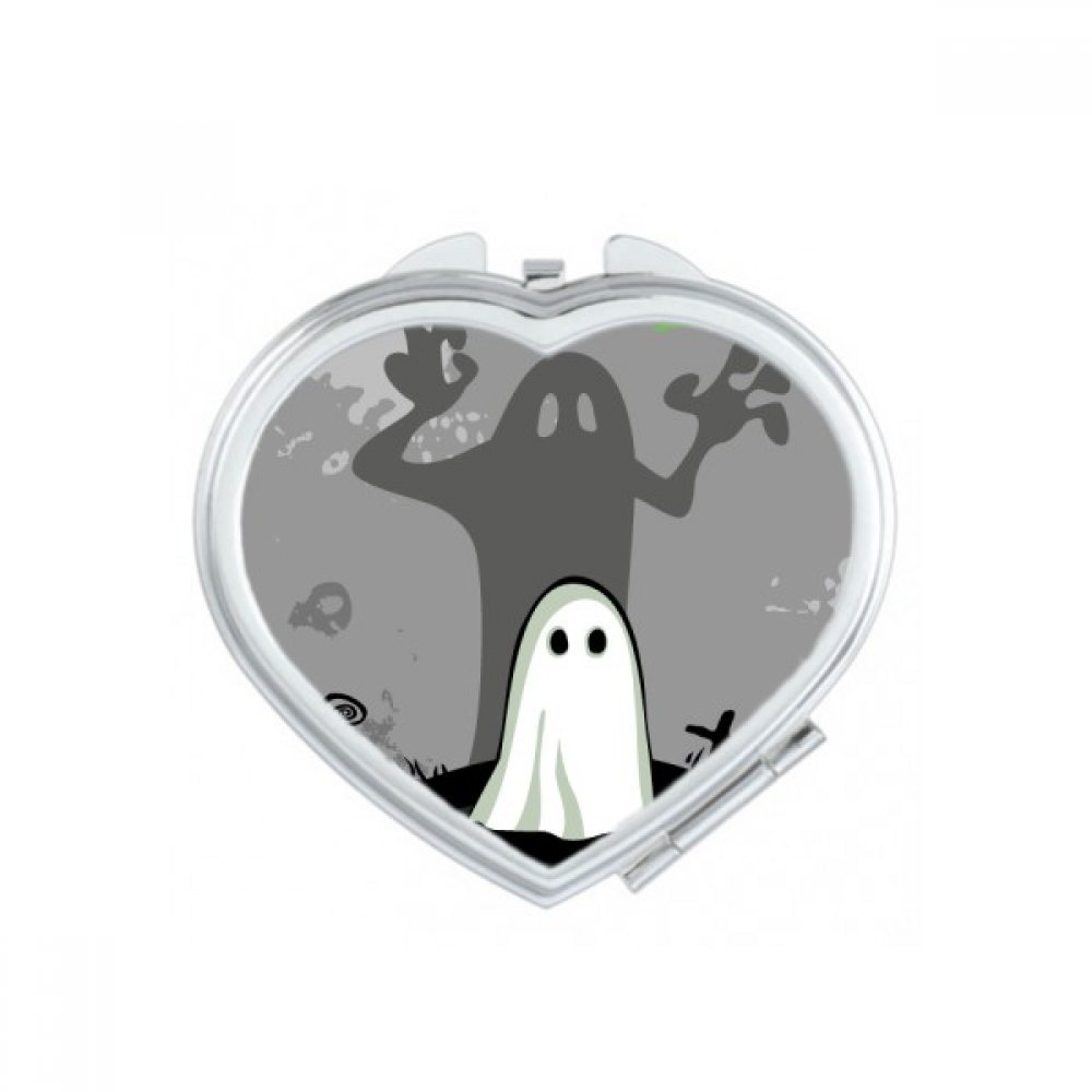 Miroir compact Halloween pour retouches maquillage en soirée et voyage