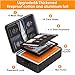 DocSafe 5200°F Document Organizer with Lock, Upgraded Heat Insulated Fireproof＆Water-Resistant Box 8 Layers File Organizer, Portable Home Travel Safe Storage for Important Documents, Files and More