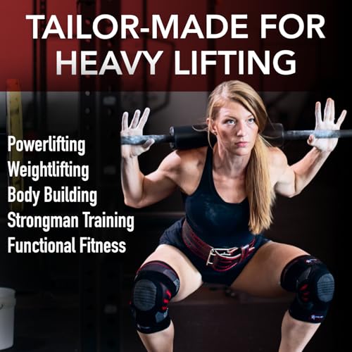 Dark Iron Fitness Genuine Leather Weightlifting Belt, 4 Inch Wide for Men Women with Double Prong Buckle Reinforced Stitching, Powerlifting Deadlift Squat Training Core Support Gym Strength Workout - Image 5