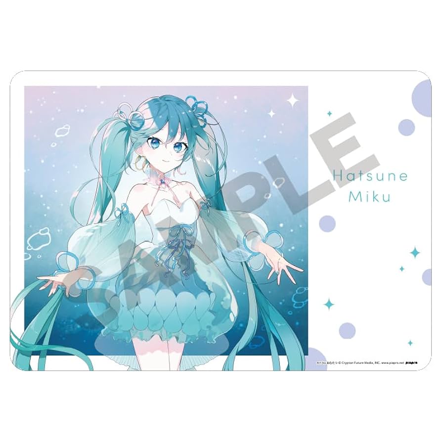 Amazon.co.jp: 初音ミク クラゲドレス ラバーマット : ホビー