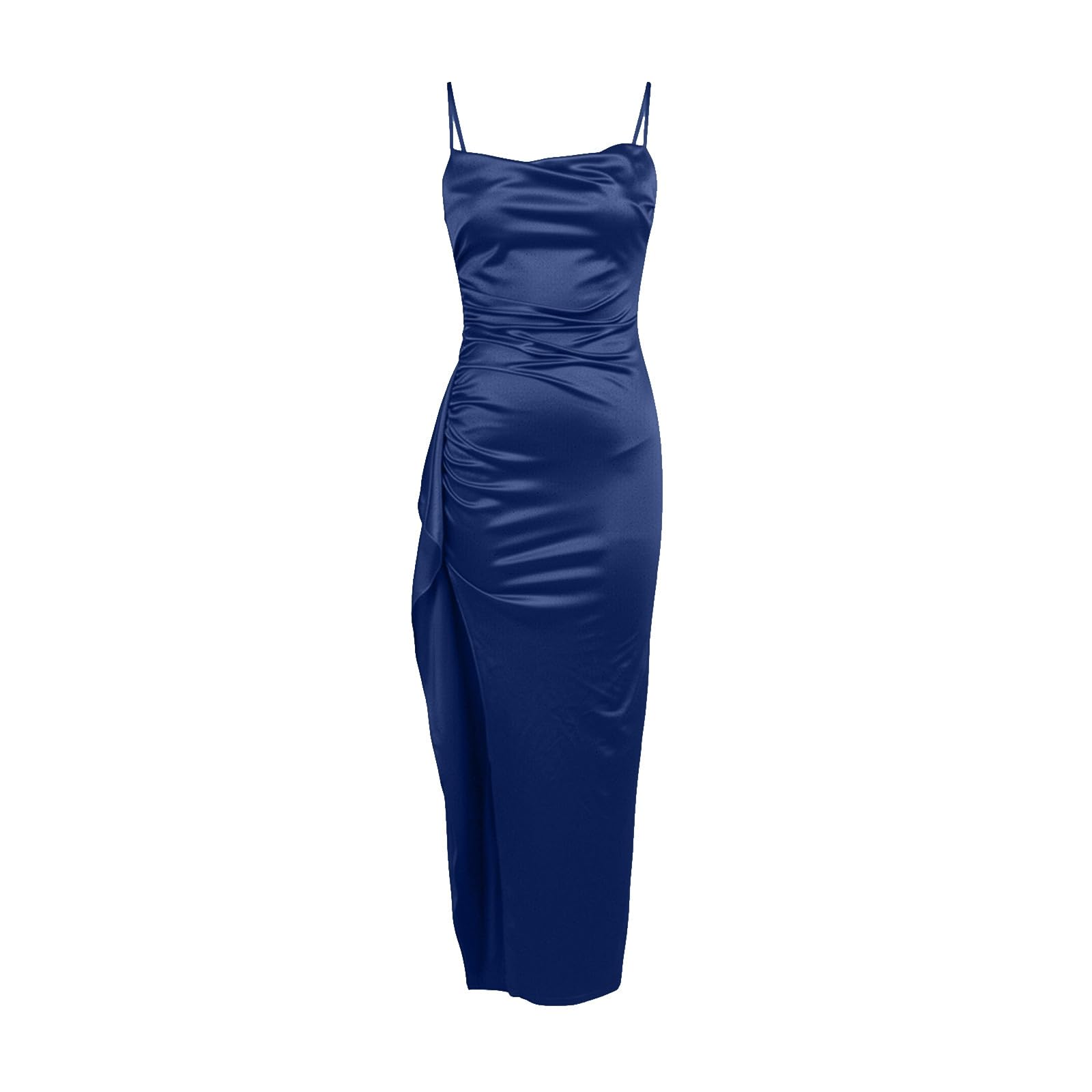 Satin Brautjungfernkleid Damen langes figurbetontes Standesamtkleid formelles edles Ballkleid klassisch zeitlos für standesamtliche Trauungen Hochzeitsfeiern Galas feierliche Familienveranstaltungen