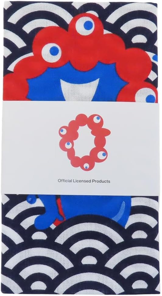 ミャクミャク[手ぬぐい]2025大阪 関西万博キャラクターてぬぐい/青海波