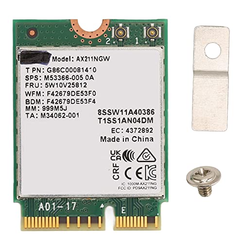 Tarjeta de Red M.2 AX210NGW 6E No Cable BT5.2 Banda Expande a 802.11ax ac para Laptops PC miniatura 1