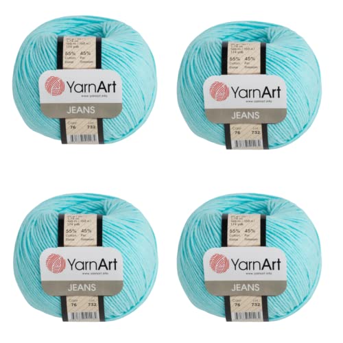 Image of YarnArt Cotton Blend Amigurumi Yarn - Cotton Acrylic Blend Yarn for Knitting & Crochet, Soft & Durable Yarn for Amigurumi, Baby Items and Garments