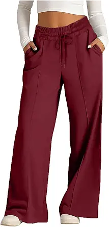 Wide Leg Sweatpants Women High Waisted Baggy Joggers Loose Fit Athletic Sweatpants Soft Lightweight Joggers 2025