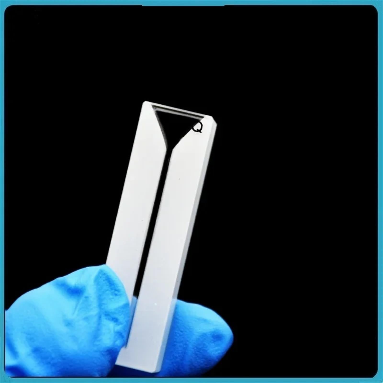 Laboratorio de óptica científica, Cubeta de microcuarzo con ranura de 1 mm, 350 ul, celdas de absorción de cuarzo de 0,35 ml, fabricada mediante proceso de sinterización, paquete de 2