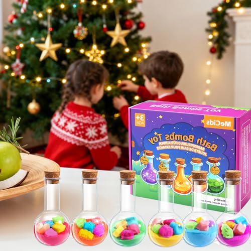 MeCids Magic Potion Bubble Bath Bombs for Kids -Bath Color Tablets Bath Potions for Toddlers Ages 4-12 Fun Science Kit Gift for Birthday, Halloween,Christmas- 6 Pack (Shaped Gems & Stars) - Image 5