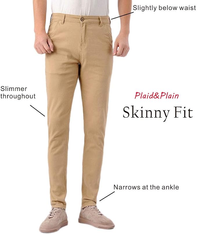 Skinny Stretchy Khaki Pants 