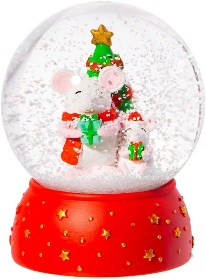 Sass & Belle Christmas Mice Snowglobe